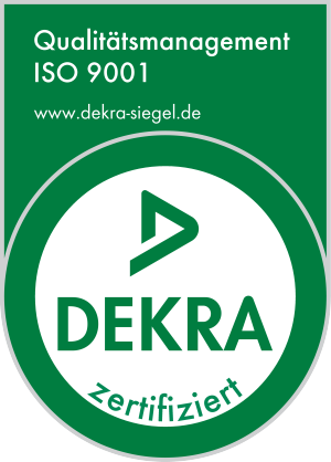Siegel ISO 9001 Qualitätsmanagement Zertifizierung von MS Duroplast